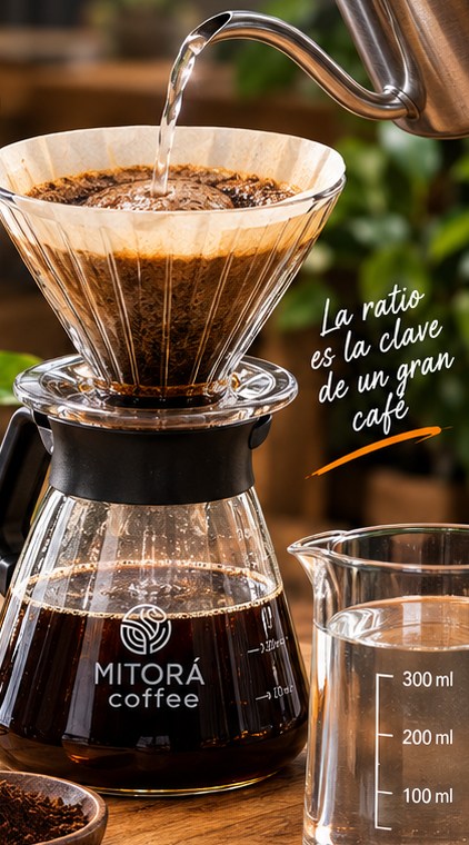 Taza de café de especialidad lista para catar